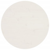 Gossi blat de masa, alb, &Oslash;60x2,5 cm, lemn masiv de pin