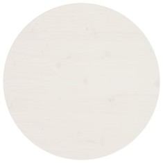 Gossi blat de masa, alb, &Oslash;60x2,5 cm, lemn masiv de pin