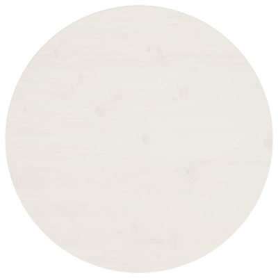 Gossi blat de masa, alb, &amp;Oslash;60x2,5 cm, lemn masiv de pin foto