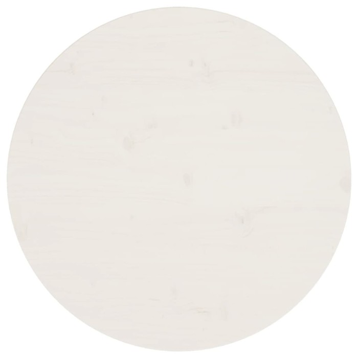 Gossi blat de masa, alb, &Oslash;60x2,5 cm, lemn masiv de pin
