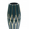 Vaza decor, ceramica, albastru,26x12 cm