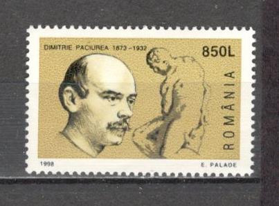 Romania.1998 125 ani nastere D.Paciurea-sculptor DR.682