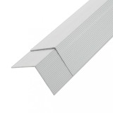 Cumpara ieftin Margini cornier pentru podea 5 buc. argintiu 170 cm aluminiu