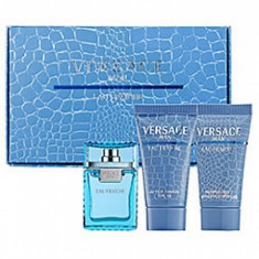 Seturi Barbati, Versace Man Fraiche Apa de Toaleta 50 ml + Gel de du? 50 ml + After Shave Balsam 50 ml, 50 + 50 + 50ml foto