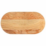 Cumpara ieftin Blat de masa maro deschis 80x40x4 cm lemn masiv de stejar oval