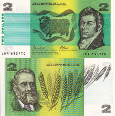 AUSTRALIA 2 dollars 1974 UNC!!! foto