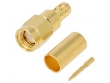 Conector SMA Tată Drept 50&Omega; Aurit pentru Cablu PTFE