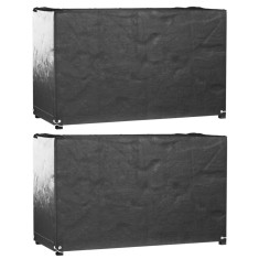 vidaXL Huse mobilă grădină, 2 buc, 8 ocheți, 125x55x75 cm, dreptunghi 3155341