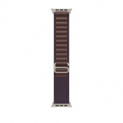 Curea smartwatch, THD, Alpine Loop, compatibila Apple Watch Ultra3 49 mm, Apple Watch 46 mm seria 11, Apple Watch SE3, catarama gri, indigo foto