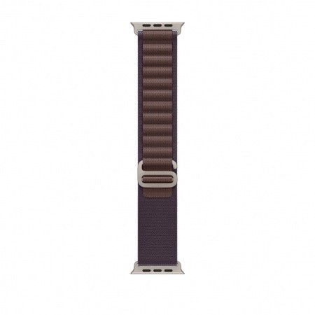 Curea smartwatch, THD, Alpine Loop, compatibila Apple Watch Ultra3 49 mm, Apple Watch 46 mm seria 11, Apple Watch SE3, catarama gri, indigo