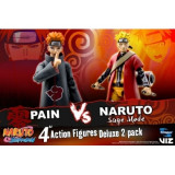 Naruto Shippuden: Sage Mode Naruto Vs Pain Set 2 figurine articulate 10 cm