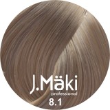 J.Maki Professional - Vopsea de par permanenta 8.1 - Blond deschis cenusiu, 60 ml