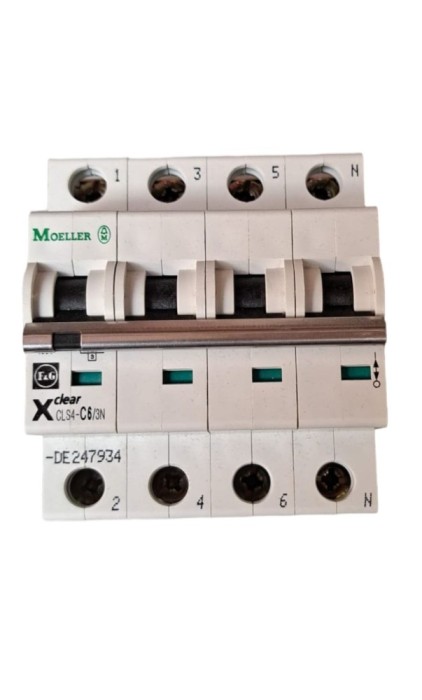 Moeller CLS 4-C6 Siguranta automata tetrapolara, 6A, 3N+1, 4.5kA ProAdvanced PowerfulTools