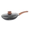 Tigaie cu capac Goldmann, aluminiu turnat, 20x5 cm, acoperire ceramica, maner soft touch, inductie