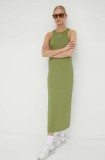 R&eacute;sum&eacute; rochie culoarea verde, midi, mulată