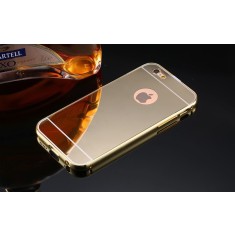 Husa Apple iPhone 5/5S/SE, MyStyle Elegance Luxury tip oglinda, Gold