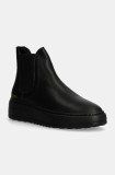Copenhagen ghete chelsea de piele femei, culoarea negru, cu platforma, CPH91
