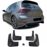 Set de aparatori de noroi fata si spate, negre, potrivite pentru VW Golf 7 GTI GTD 13-17 Performance AutoTuning