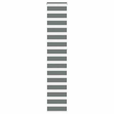 Jaluzea tip zebra gri &amp;icirc;nchis lățime țesătură 40,9 cm poliester foto