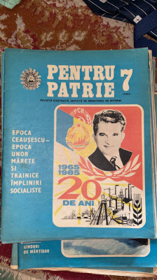 REVISTA PENTRU PATRIE,No.7/1985 / Stare foarte buna foto