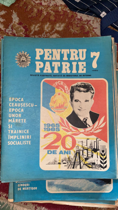 REVISTA PENTRU PATRIE,No.7/1985 / Stare foarte buna