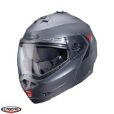 Cumpara ieftin Casca modulabila pentru scuter - motocicleta (flip-up) Caberg model Duke X SV gun metal (titanium) mat Pinlock ready &ndash; lentila Pinlock inclusa Titaniu