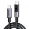 Cablu Date si Incarcare USB-C - USB-C UGREEN L509, 100W, 1m, Gri