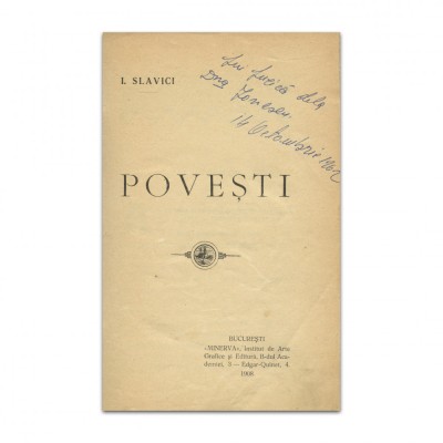 Ioan Slavici, Povești, două volume, 1908 - 1913 foto