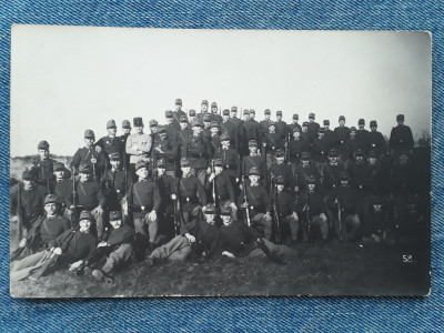 168 - Fotografie veche Grup de soldati foto