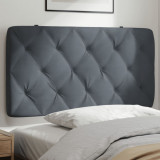 VidaXL Pernă tăblie de pat, gri &icirc;nchis, 100 cm, catifea