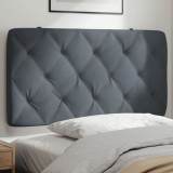Perna Tăblie Pat VidaXL, Gri &Icirc;nchis, 100 cm, Catifea, Suport Spate, Montare Ușoară, Design Diamant