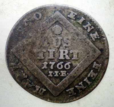 G.344 GERMANIA NASSAU-DIETZ 5 KREUZER 1766 IIE BILLON 1,9g RARA foto