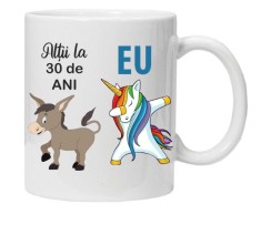 Cana alba personalizata &quot;Altii la 30 ani&quot;, INOVATIX&reg;. 330ml