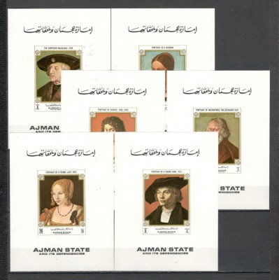 Ajman.1972 500 ani nastere E.Durer:Pictura-Bl. ndt. GY.77 foto