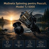 Mulineta Spinning pentru Pescuit, Model TJ 5000