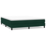 Cumpara ieftin Pat cu arcuri fara saltea verde inchis 180x220 cm catifea