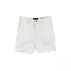 Pantaloni scurti albi din in (3203), 6 ani 116 cm