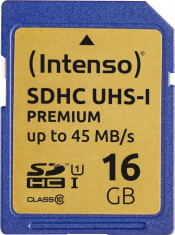 Card de memorie Intenso Premium 16GB SDHC Clasa 10 UHS-I foto