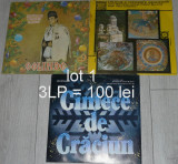 vinil Colinde romanesti loturi de 3 LP la 100 lei,Madrigal,Fugaru,Veta Biris