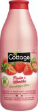 Cottage Gel de duș &amp; lapte de baie căpsuni și mentă, 750 ml