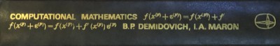 COMPUTATIONAL MATHEMATICS by B. P. DEMIDOVICH, I. A. MARON, 1987 foto