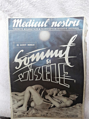 Revista Medicul nostru, anul I, nr.22/1937 foto