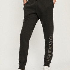 Columbia pantaloni CSC Logo bărbați, culoarea negru, material uni 1911601