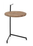 Masuta de cafea din fier cu blat lemn mango Walton 38 cm x 44 cm x 63 h