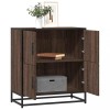 VidaXL Bufetă Stejar maro 68x35x76 cm Lemn prelucrat 848993