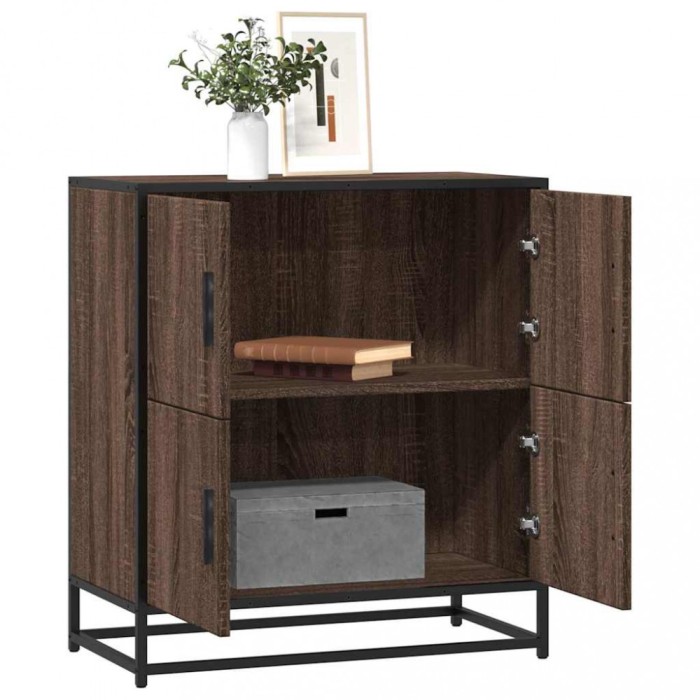 vidaXL Bufetă Stejar maro 68x35x76 cm Lemn prelucrat 848993