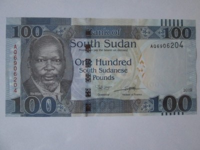 Sudan/South Sudan 100 Pounds 2019 aUNC foto