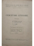 N. Cartojan - Cercetari literare, vol. 3 (editia 1939)