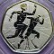50 pence 2024 Marea Britanie, Team GB Olympics , Brilliant unc, Coincard