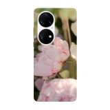Husa compatibila cu Huawei Mate 40 Pro model Chinese peony flower, Silicon, TPU, Viceversa, Transparent, Carcasa